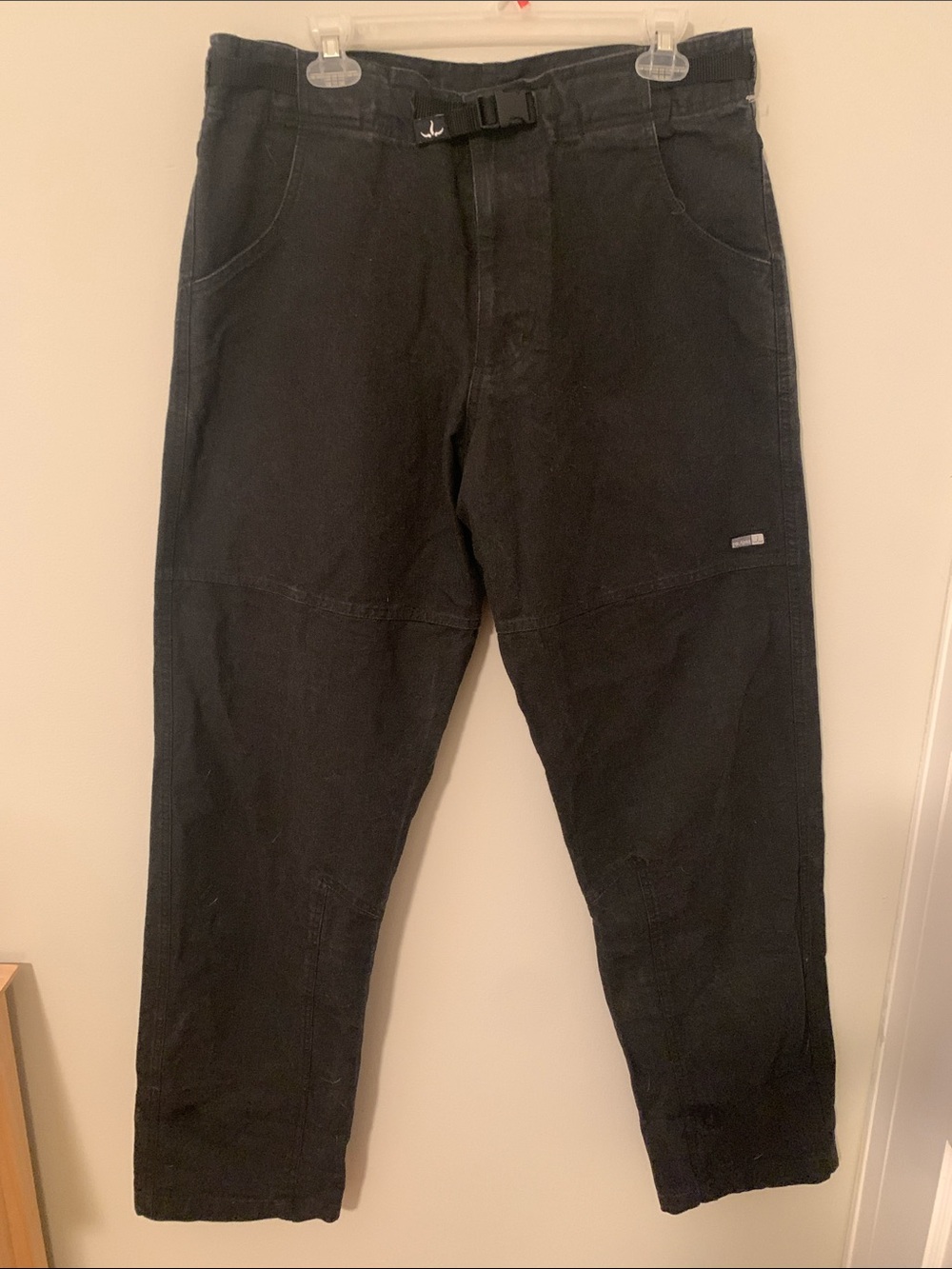 Prana Canvas Black Straight-Leg Outdoor Pants